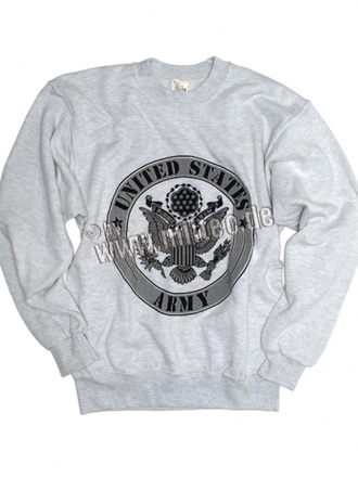 Felpa US Army girocollo