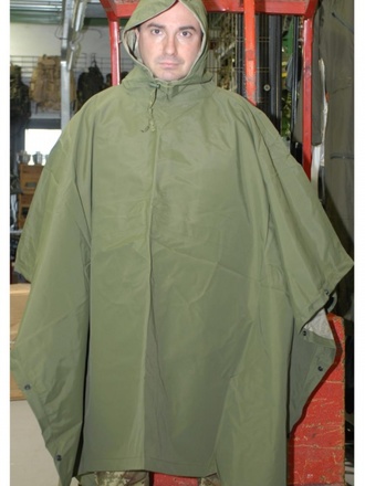 Poncho impermeabile traspirante 3 strati verde oliva