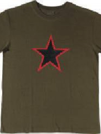 T-shirt con stella rossa