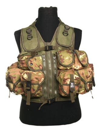 Tactical vest mimetico vegetato 9 tasche