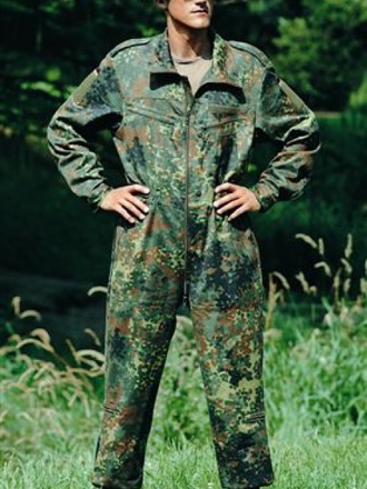 Tuta carrista tedesca flecktarn usata