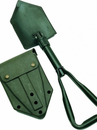 Badile militare pieghevole Bundeswehr nero