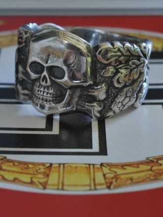 Anello SS Schutzstaffel in argento