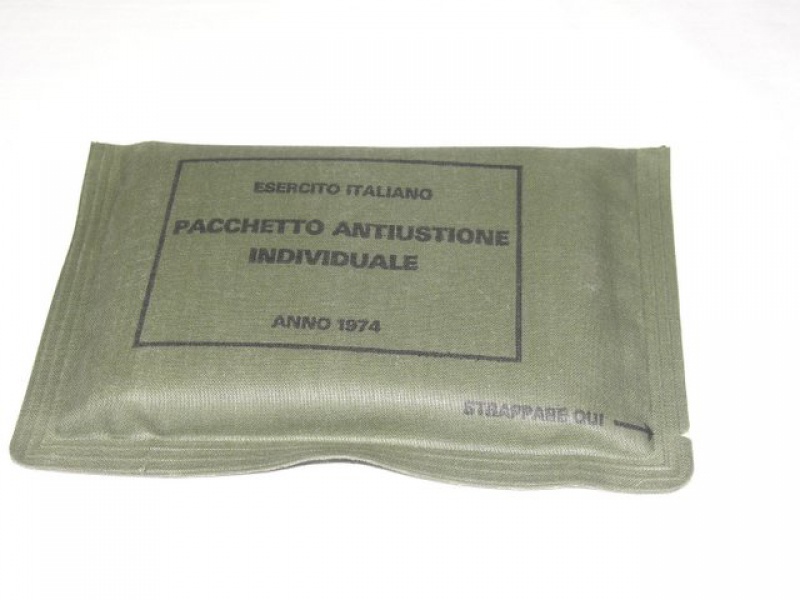 Pacchetto individuale antiustione Esercito Italiano