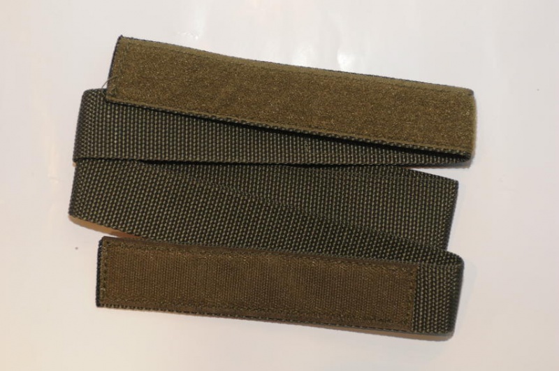 Cintura militare stretta verde velcro