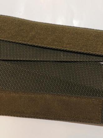 Cintura militare stretta verde velcro